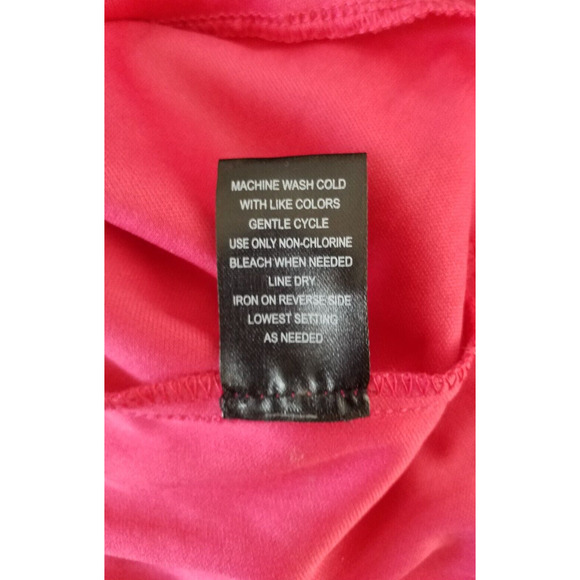 Trixxi Women's Size Medium Fuchsia Puff Sleeve Ruffle Flare Dress - Picture 7 of 7